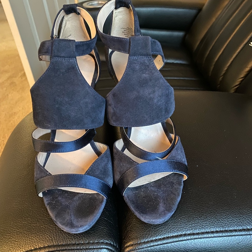 Blue suede Nine West